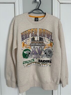 NFL Beige Super Bowl XV Graphic Crewneck Sweatshirt
